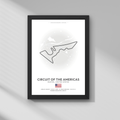 Amerika GP – Austin (Circuit of the Americas) Formula 1 Poster Tablo
