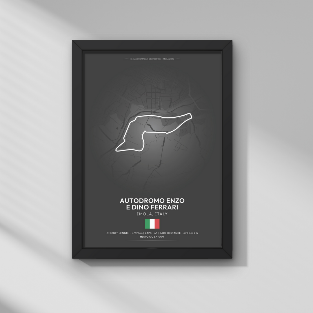 Emilia-Romagna GP – Imola (Autodromo Enzo e Dino Ferrari) Formula 1 Poster Tablo