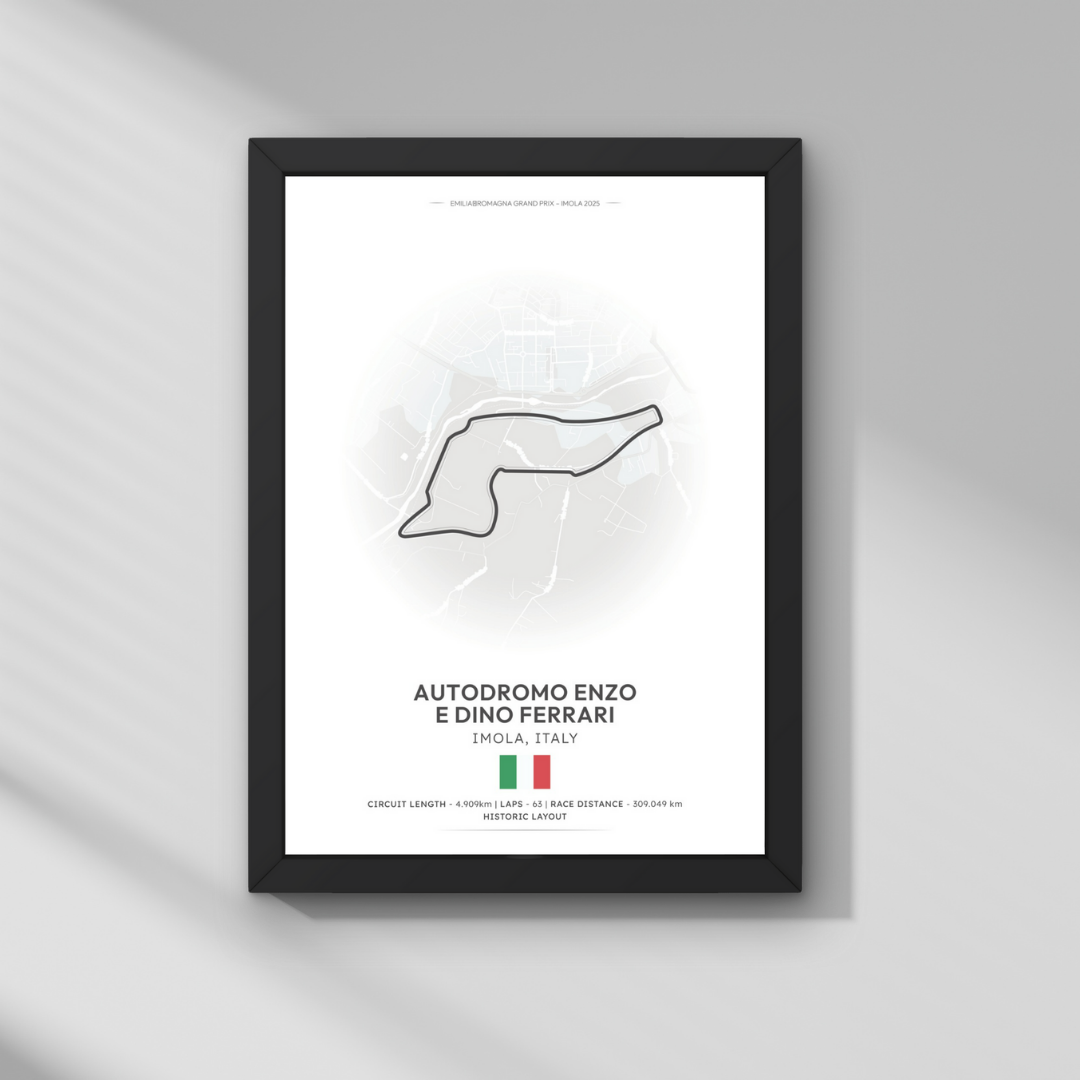Emilia-Romagna GP – Imola (Autodromo Enzo e Dino Ferrari) Formula 1 Poster Tablo