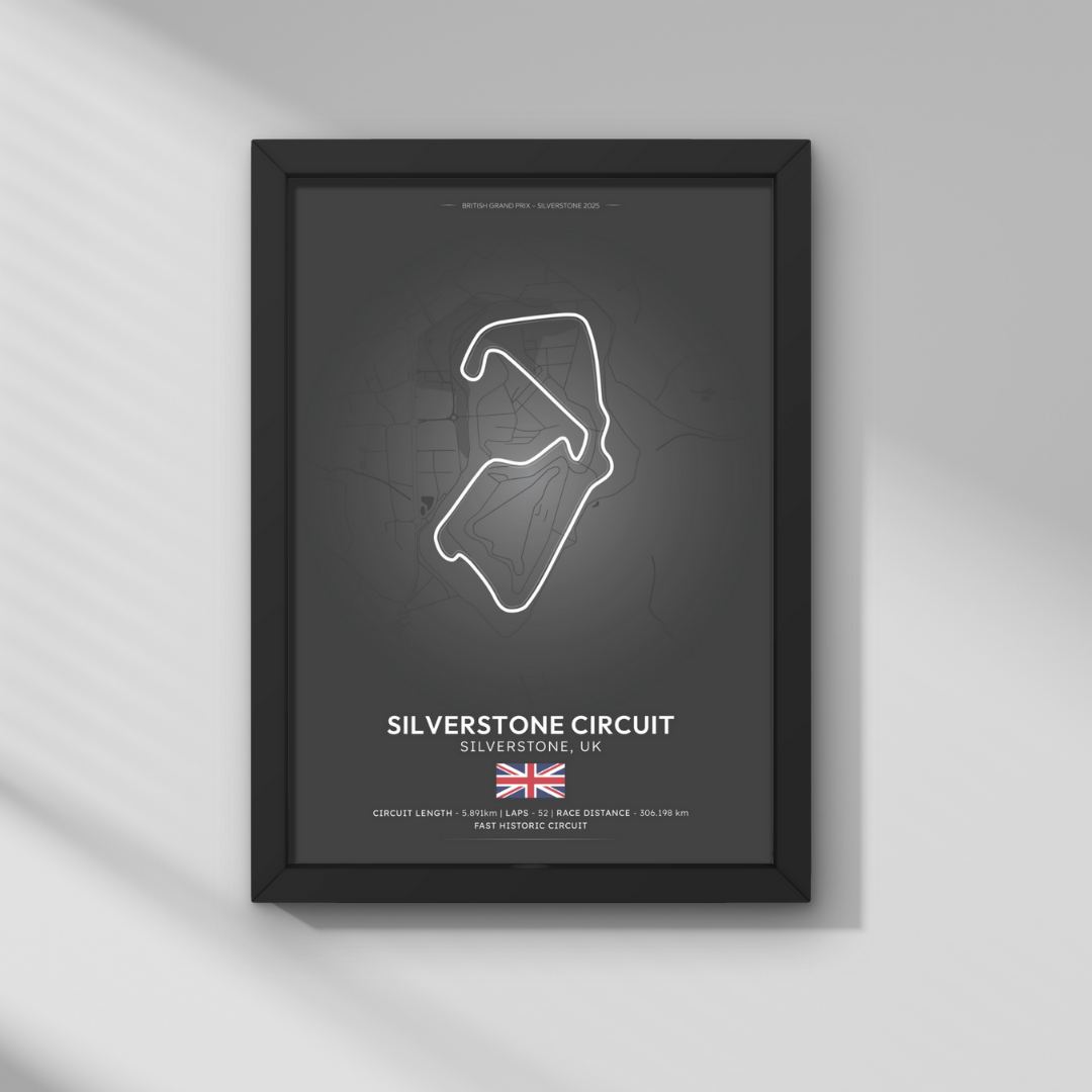 Büyük Britanya GP – Silverstone Pisti Formula 1 Poster Tablo