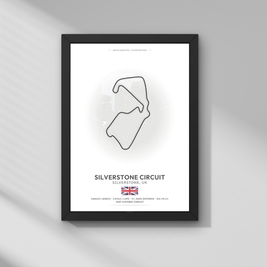 Büyük Britanya GP – Silverstone Pisti Formula 1 Poster Tablo