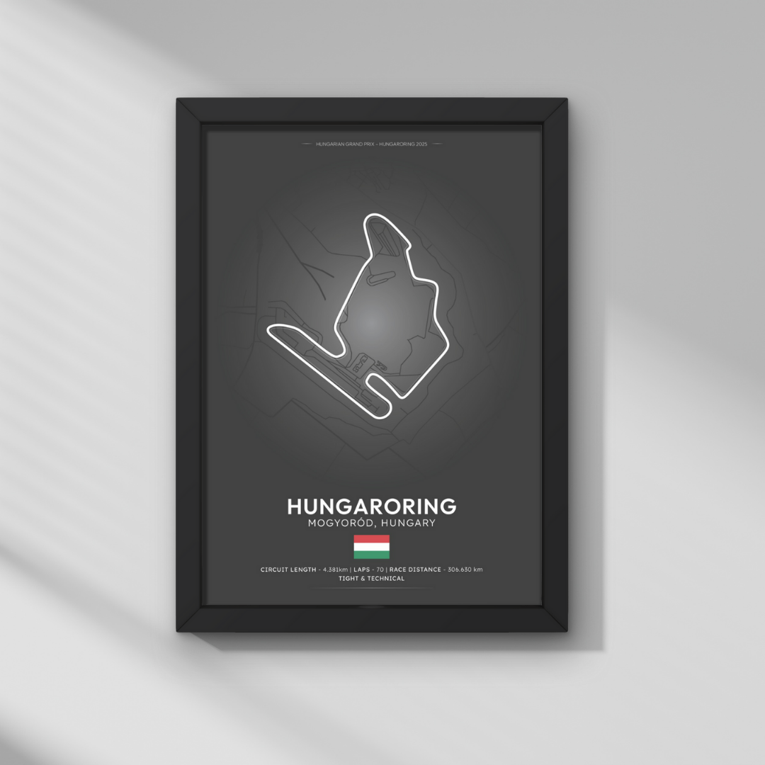 Macaristan GP – Hungaroring Formula 1 Poster Tablo