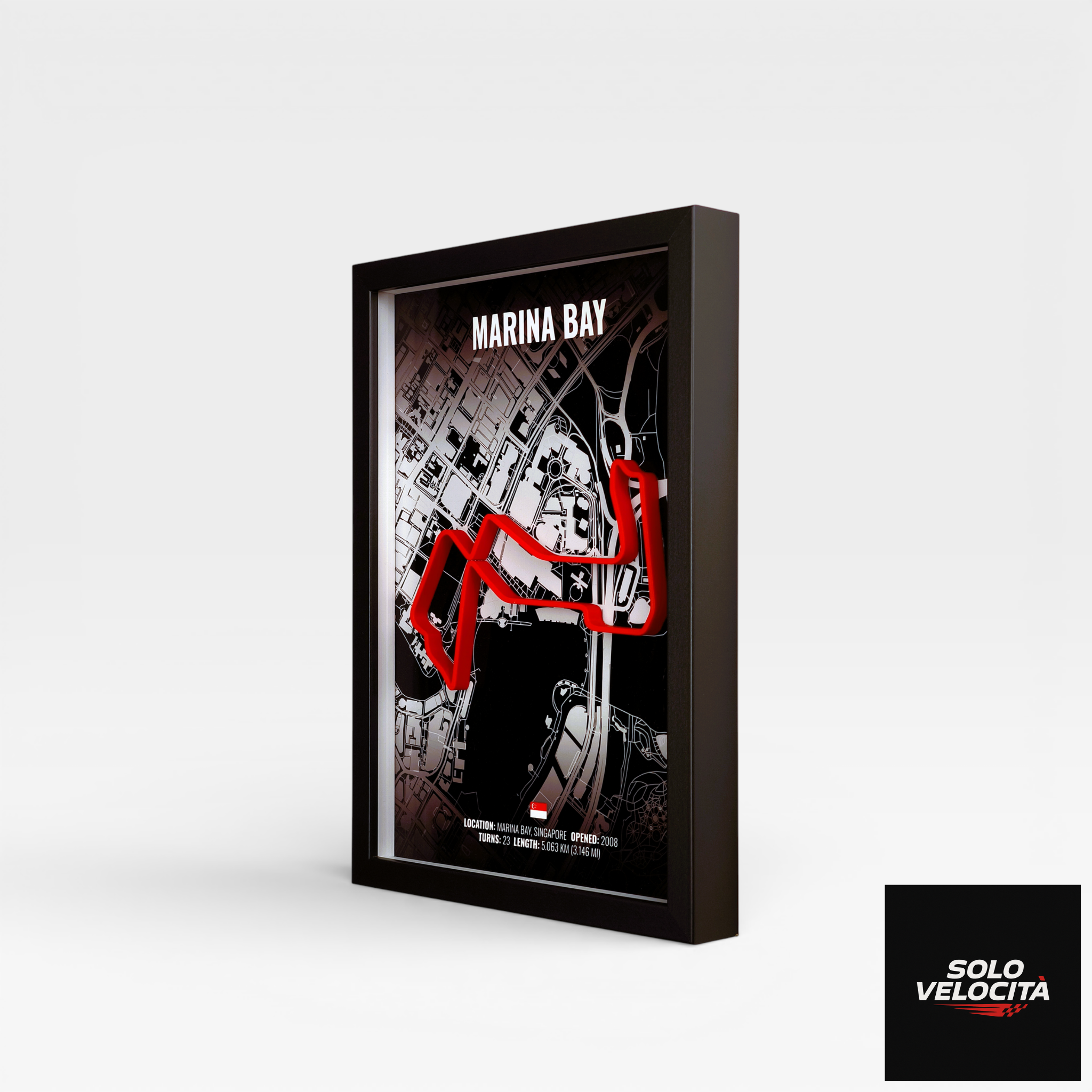 Marina Bay Street Circuit (Singapore) – 3D Pist Haritası Çerçeve