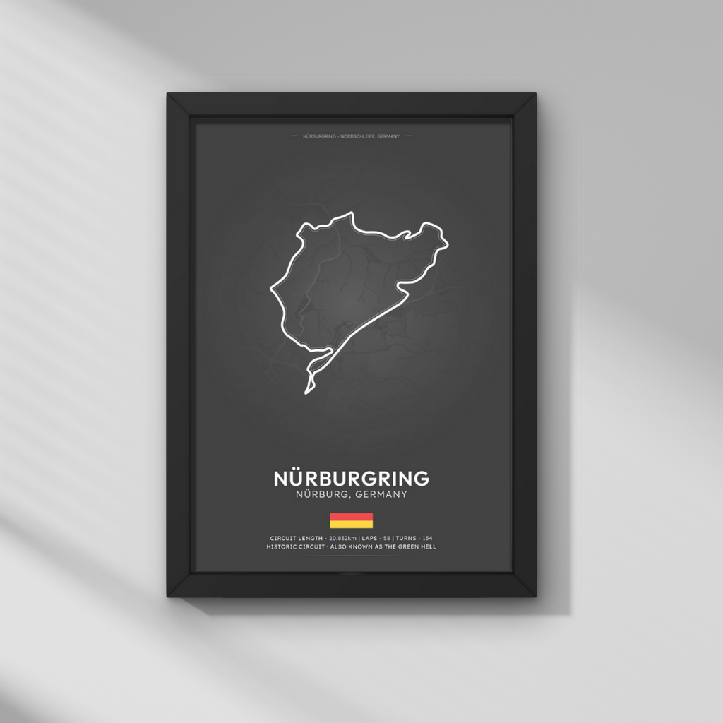 Almanya GP - Nürburgring Pisti Formula 1 Poster Tablo