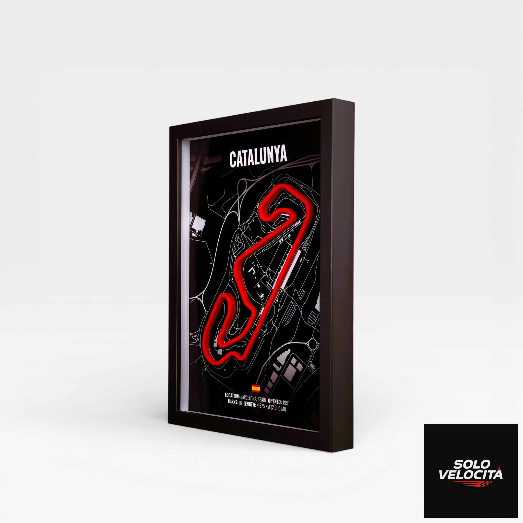 Circuit de Barcelona-Catalunya – 3D Pist Haritası Çerçeve