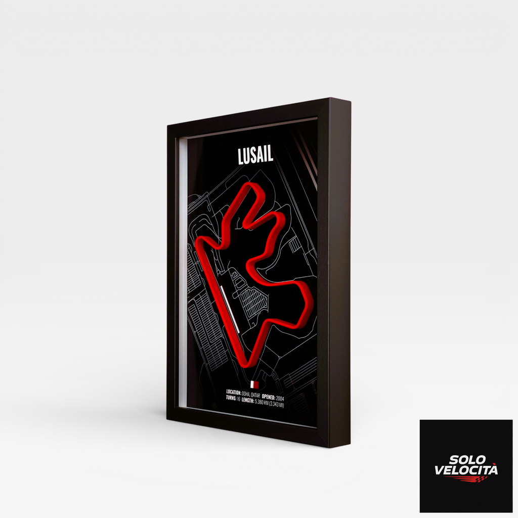 Lusail International Circuit (Qatar) – 3D Pist Haritası Çerçeve