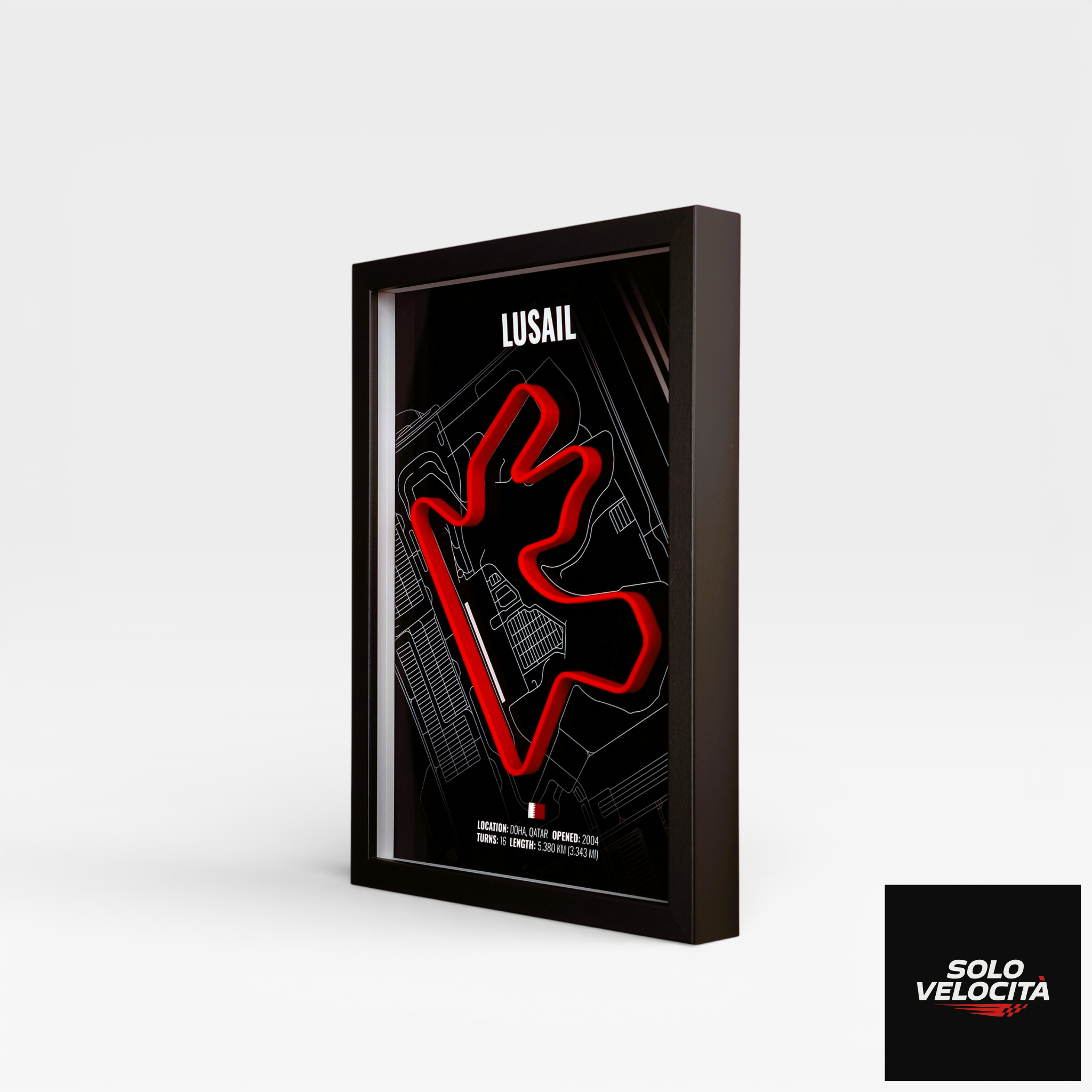 Lusail International Circuit (Qatar) – 3D Pist Haritası Çerçeve