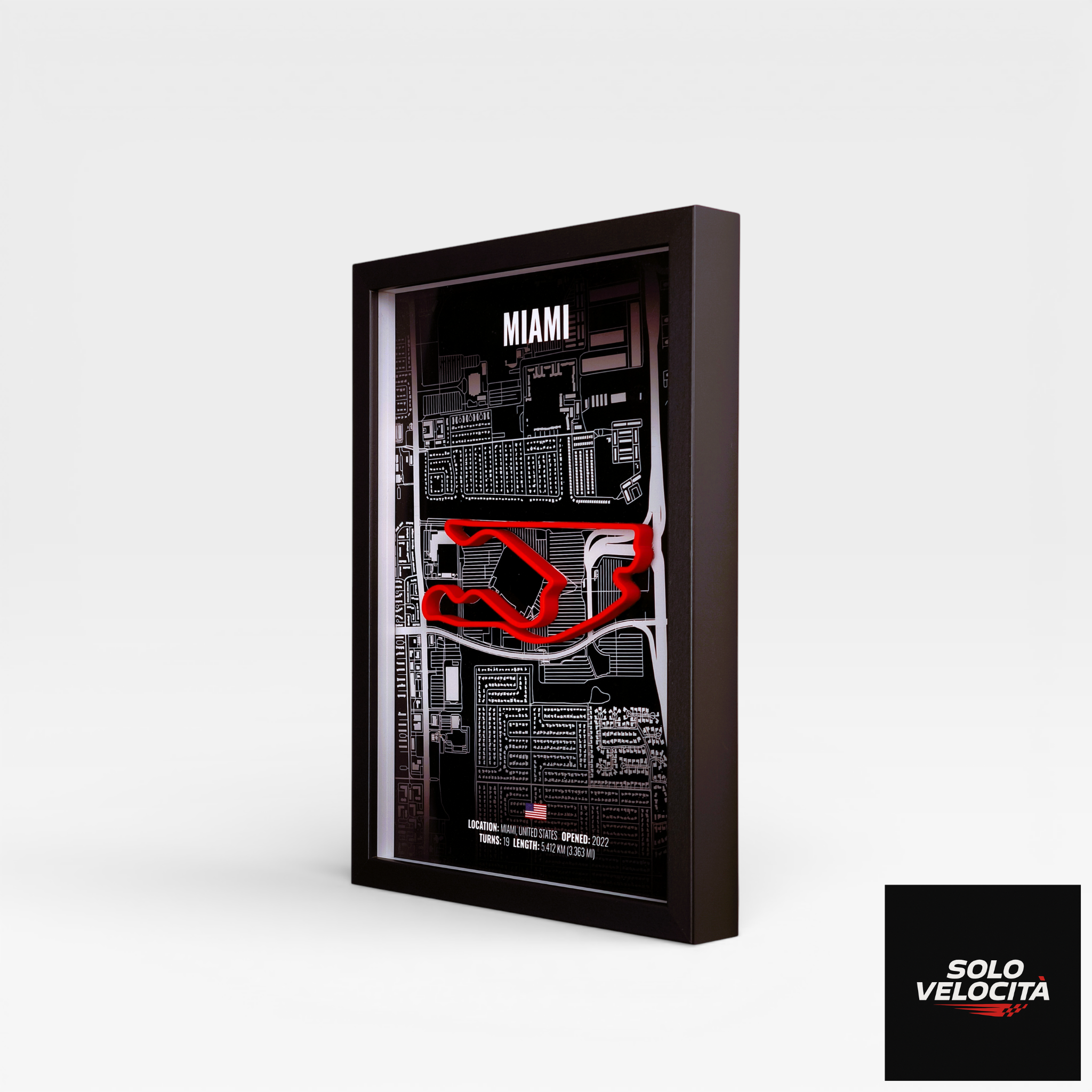 Miami International Autodrome – 3D Pist Haritası Çerçeve