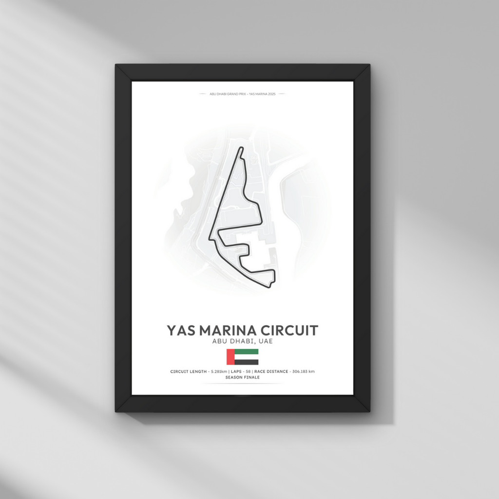 Abu Dabi GP – Yas Marina Pisti Formula 1 Poster Tablo