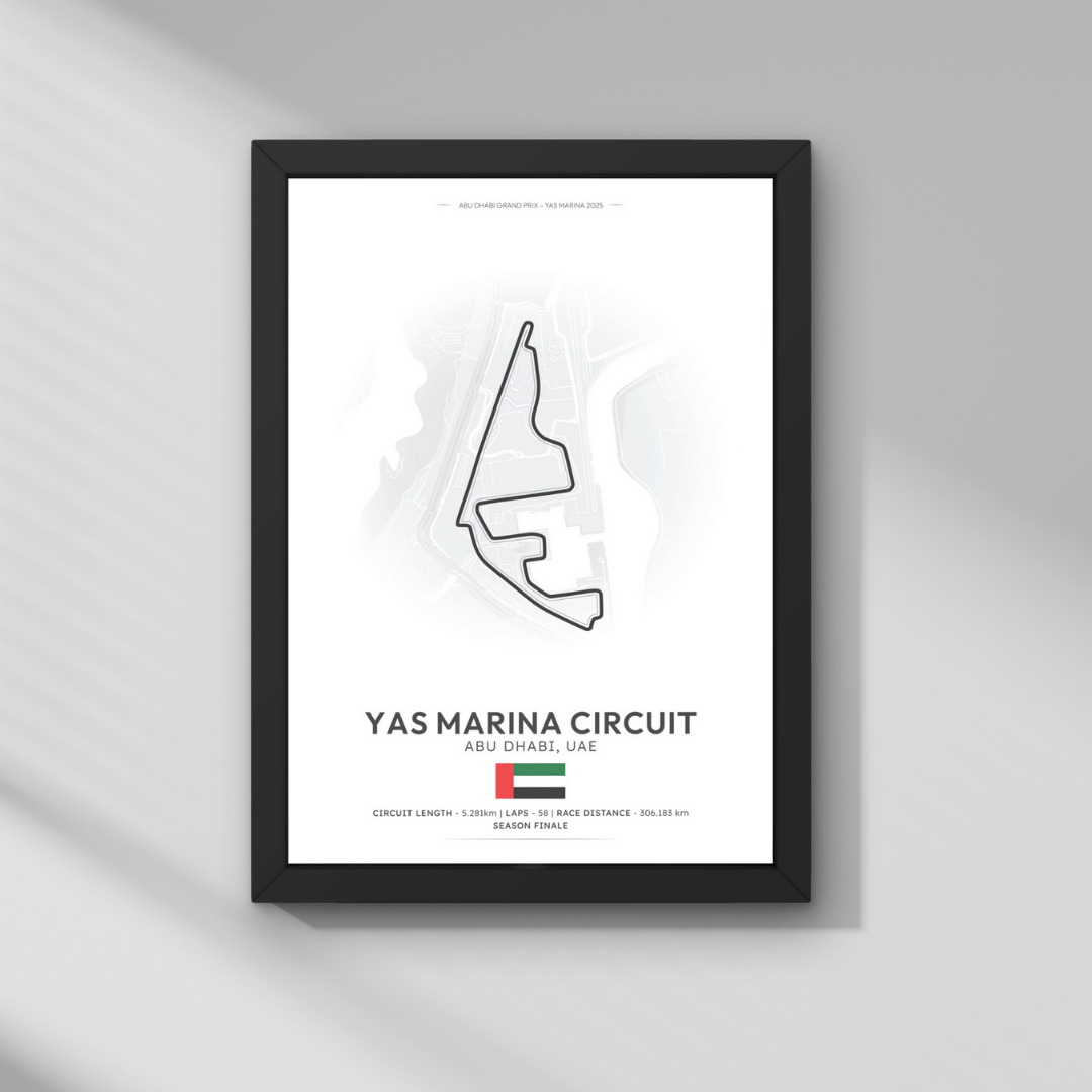 Abu Dabi GP – Yas Marina Pisti Formula 1 Poster Tablo