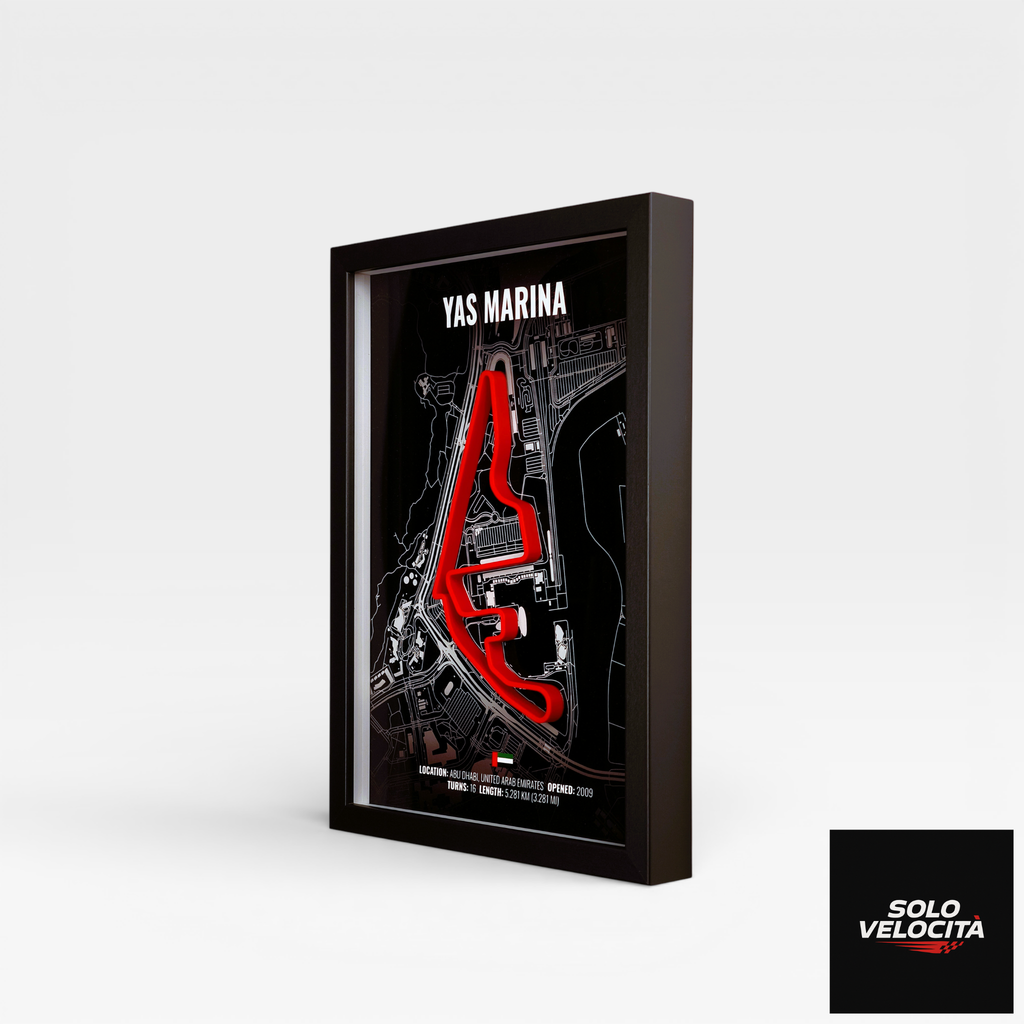 Abu Dhabi Yas Marina Circuit – 3D Pist Haritası Çerçeve