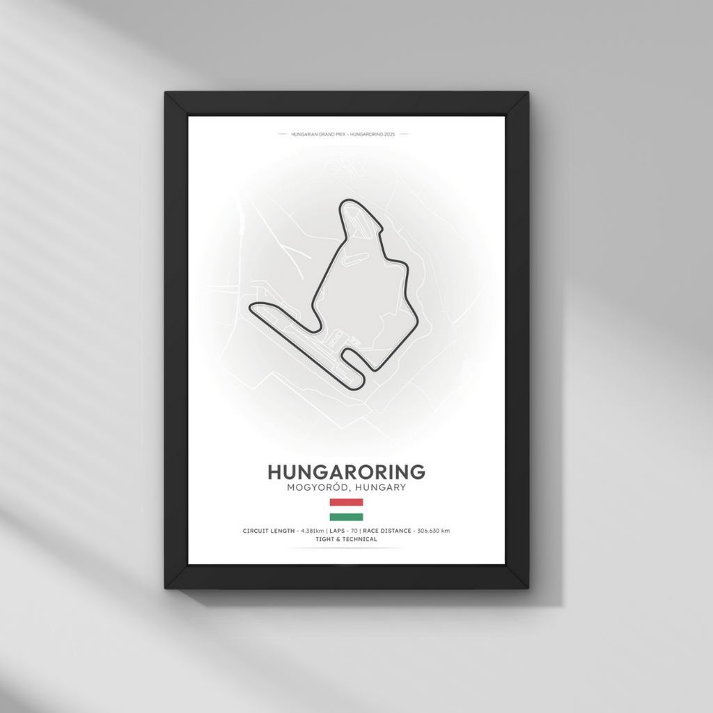 Macaristan GP – Hungaroring Formula 1 Poster Tablo