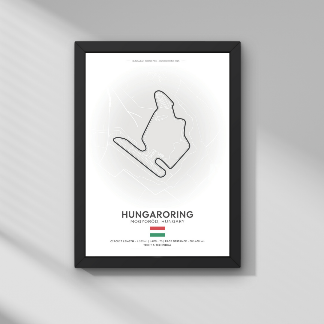 Macaristan GP – Hungaroring Formula 1 Poster Tablo
