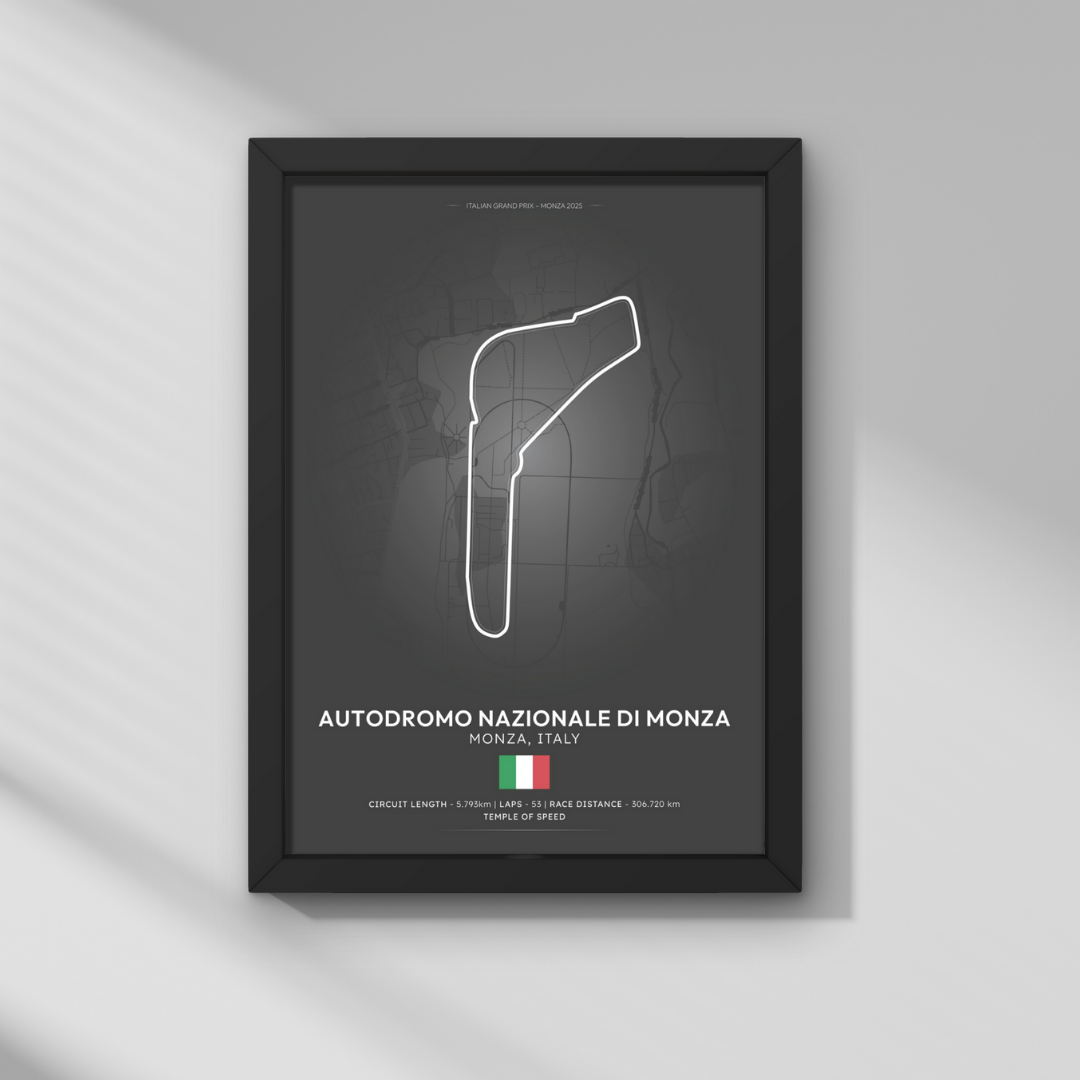 İtalya GP – Monza Pisti Formula 1 Poster Tablo