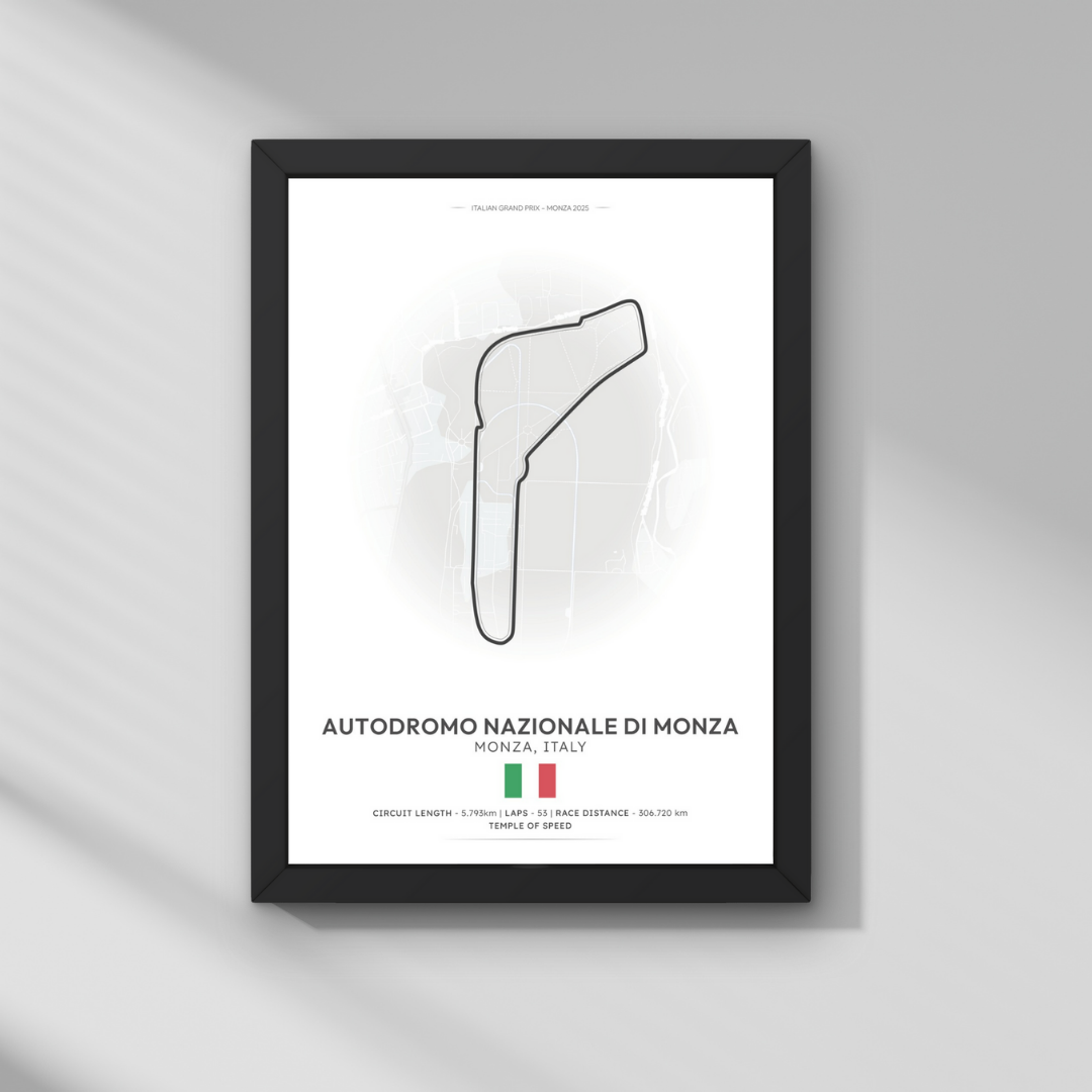 İtalya GP – Monza Pisti Formula 1 Poster Tablo
