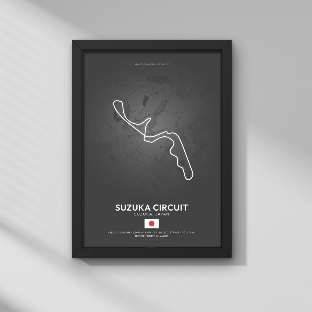 Japonya GP – Suzuka Pisti Formula 1 Poster Tablo