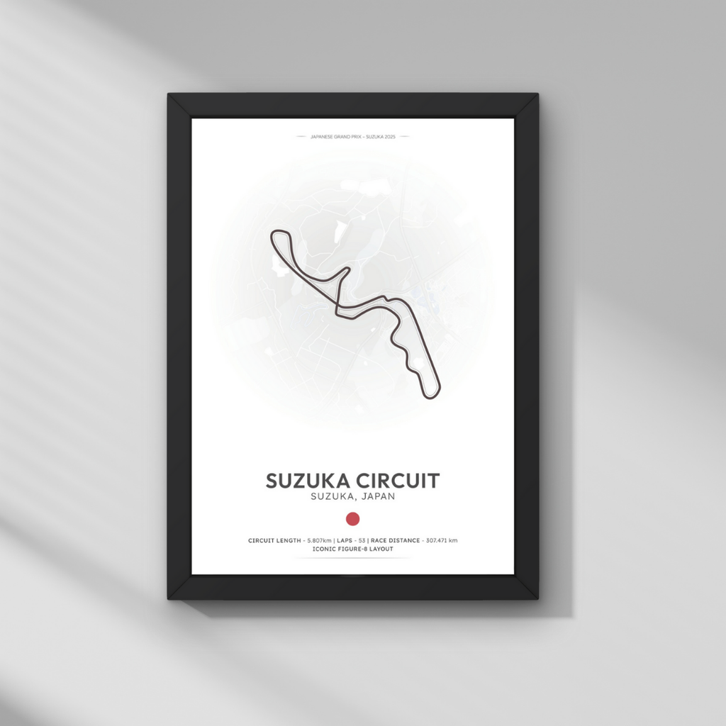 Japonya GP – Suzuka Pisti Formula 1 Poster Tablo