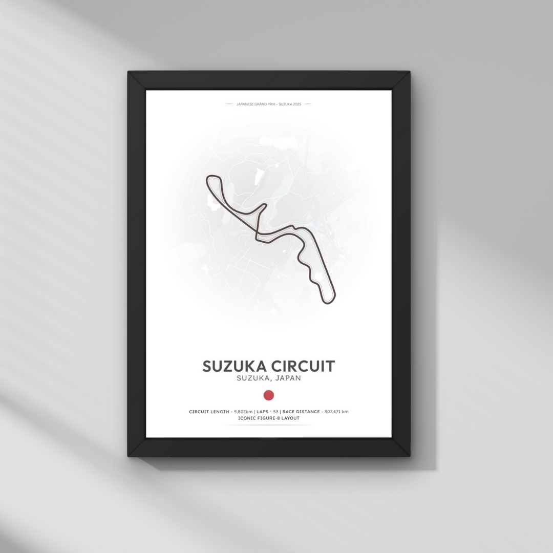 Japonya GP – Suzuka Pisti Formula 1 Poster Tablo