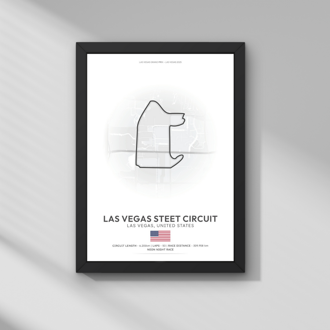 Las Vegas GP – Las Vegas Sokak Pisti Formula 1 Poster Tablo