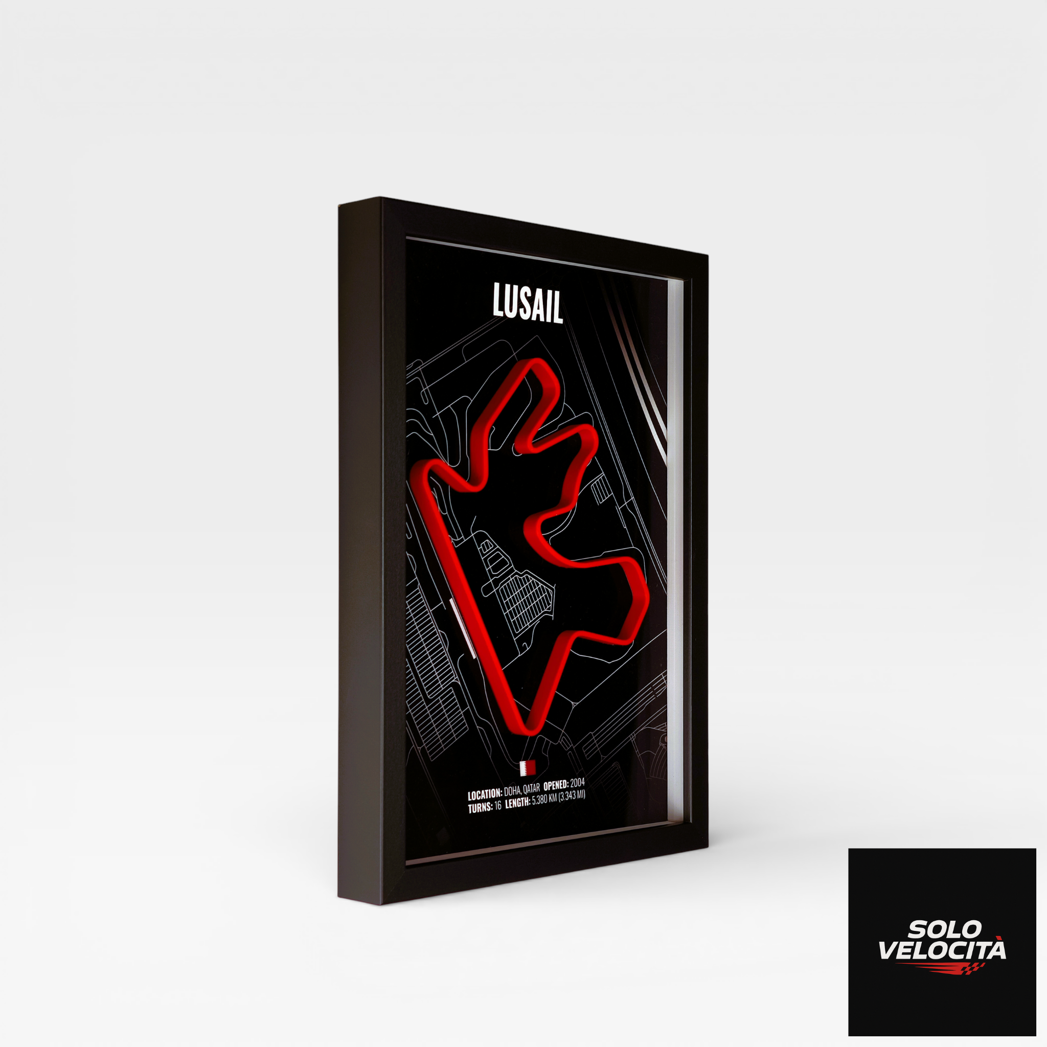 Lusail International Circuit (Qatar) – 3D Pist Haritası Çerçeve