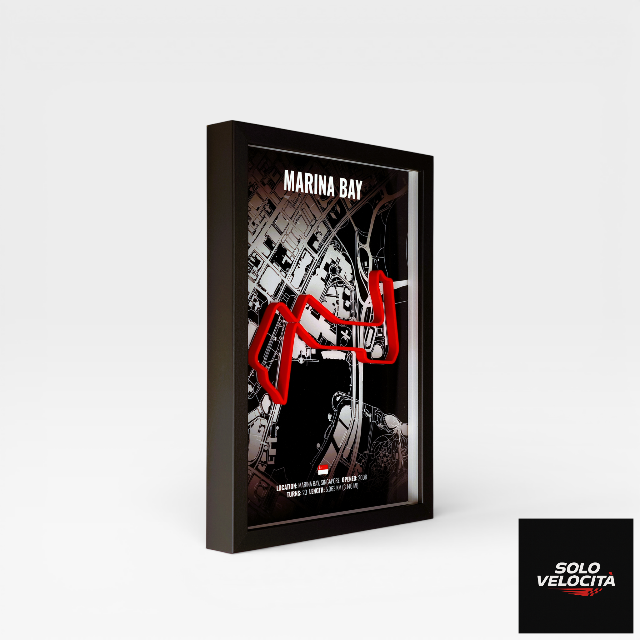Marina Bay Street Circuit (Singapore) – 3D Pist Haritası Çerçeve