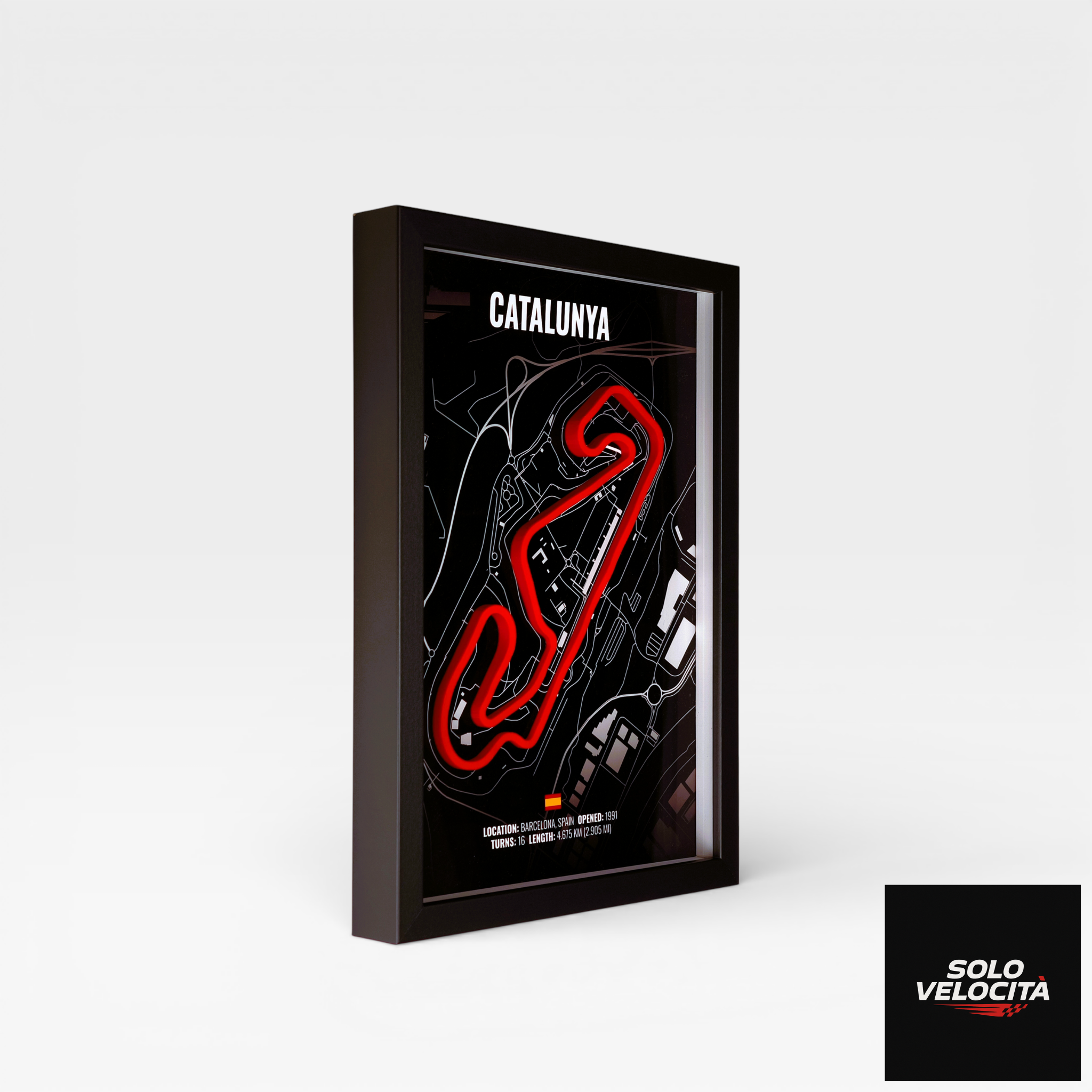 Circuit de Barcelona-Catalunya – 3D Pist Haritası Çerçeve