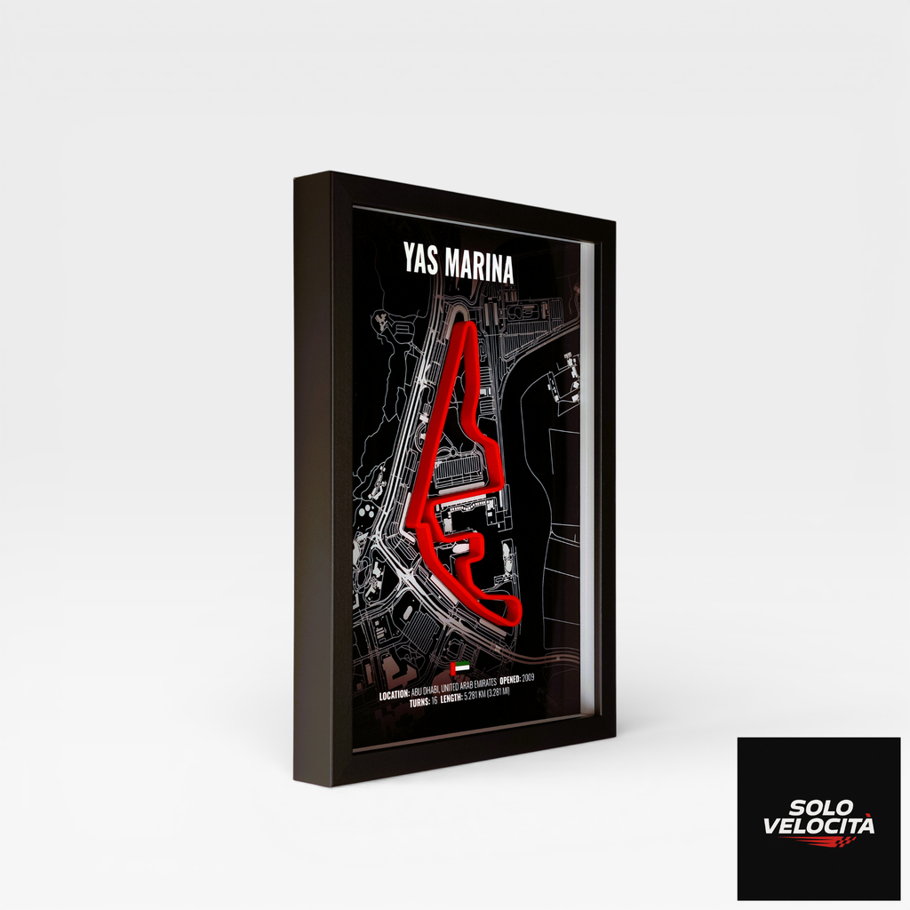 Abu Dhabi Yas Marina Circuit – 3D Pist Haritası Çerçeve