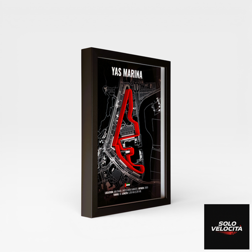 Abu Dhabi Yas Marina Circuit – 3D Pist Haritası Çerçeve