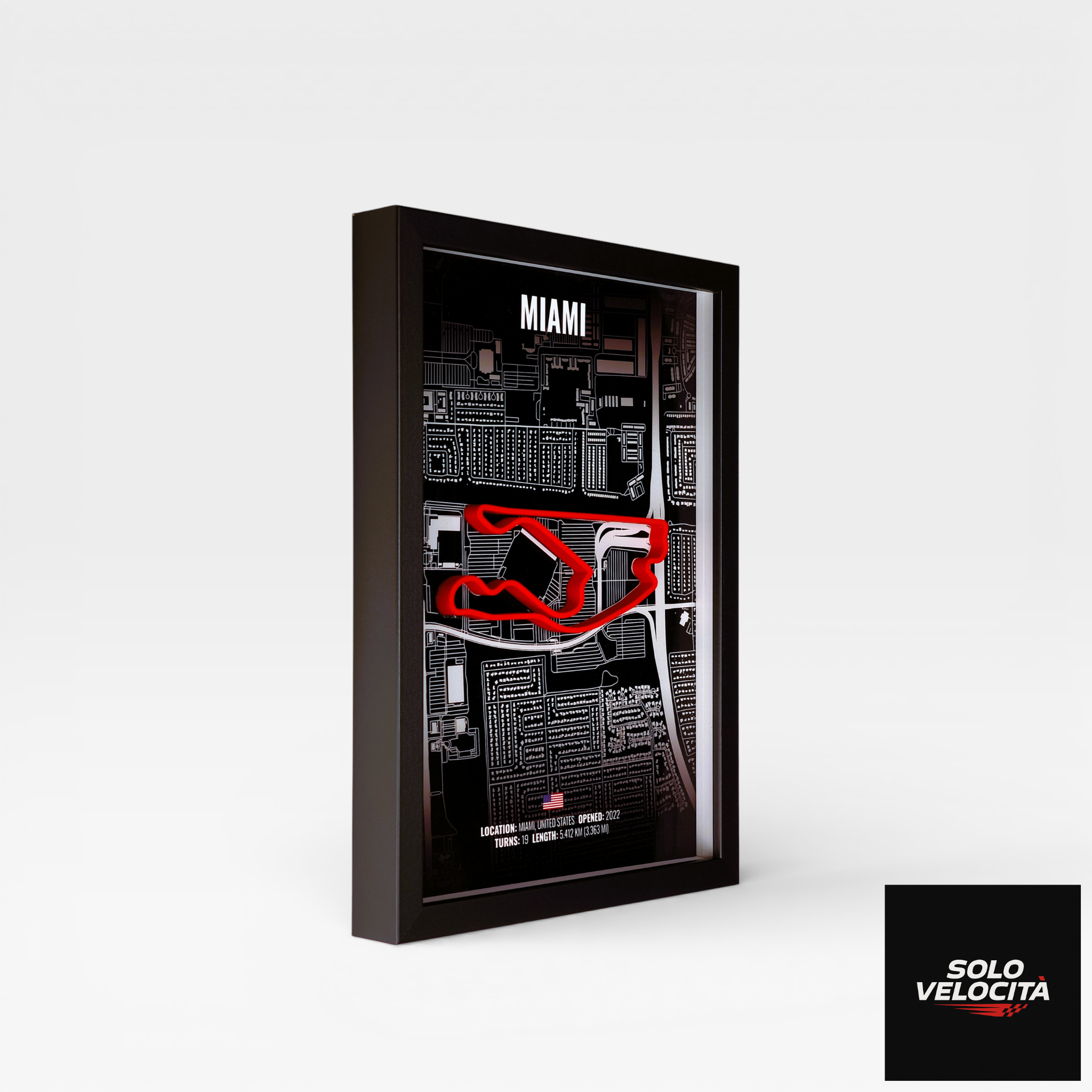 Miami International Autodrome – 3D Pist Haritası Çerçeve