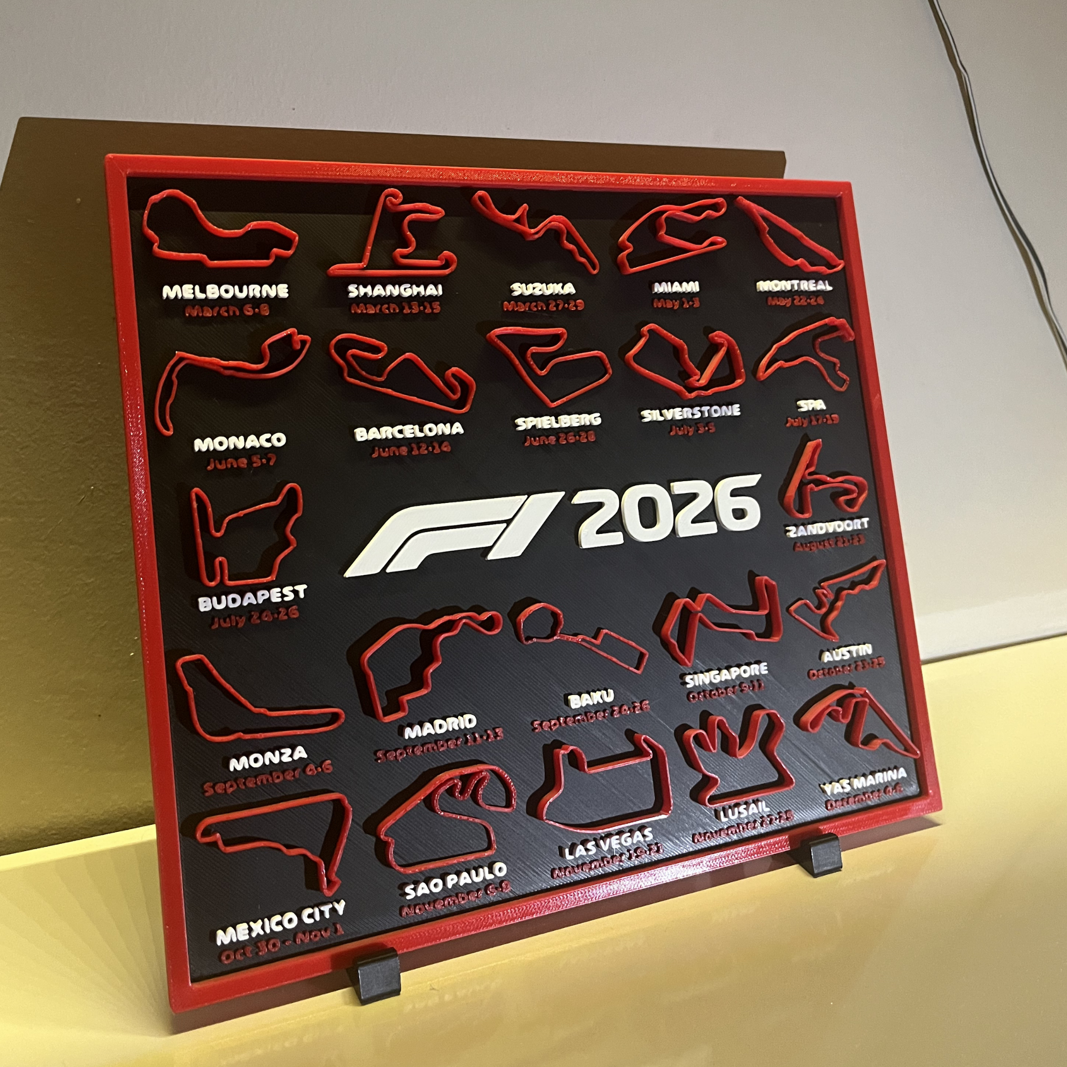 F1 2026 3D Takvim
