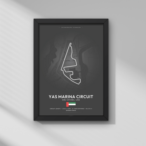 Abu Dabi GP – Yas Marina Pisti Formula 1 Poster Tablo