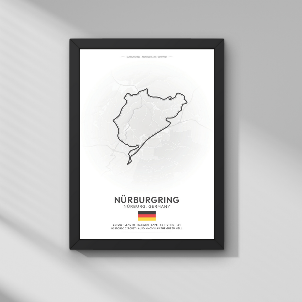 Almanya GP - Nürburgring Pisti Formula 1 Poster Tablo