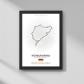 Almanya GP - Nürburgring Pisti Formula 1 Poster Tablo
