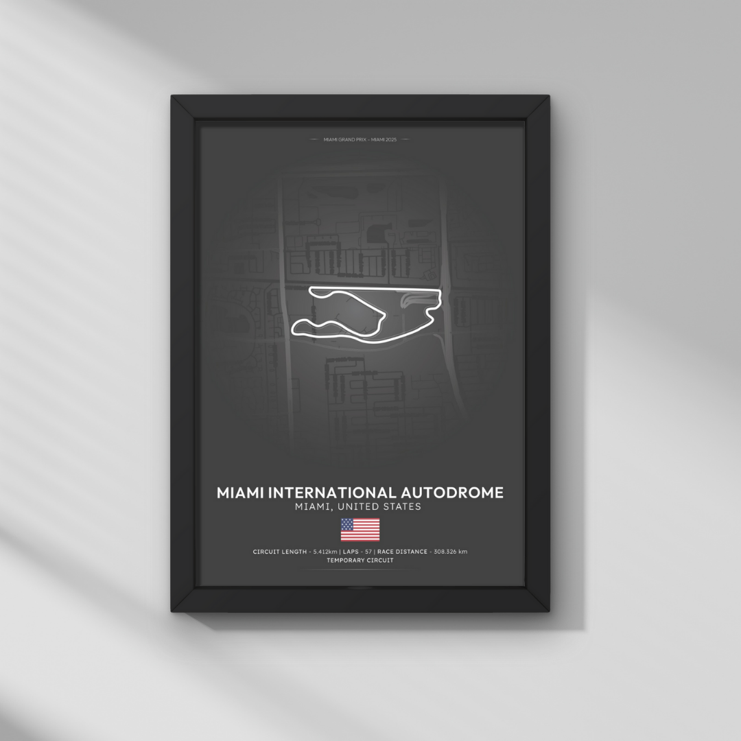 Miami GP – Miami Uluslararası Otodromu Formula 1 Poster Tablo