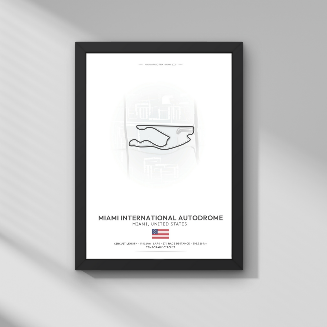 Miami GP – Miami Uluslararası Otodromu Formula 1 Poster Tablo