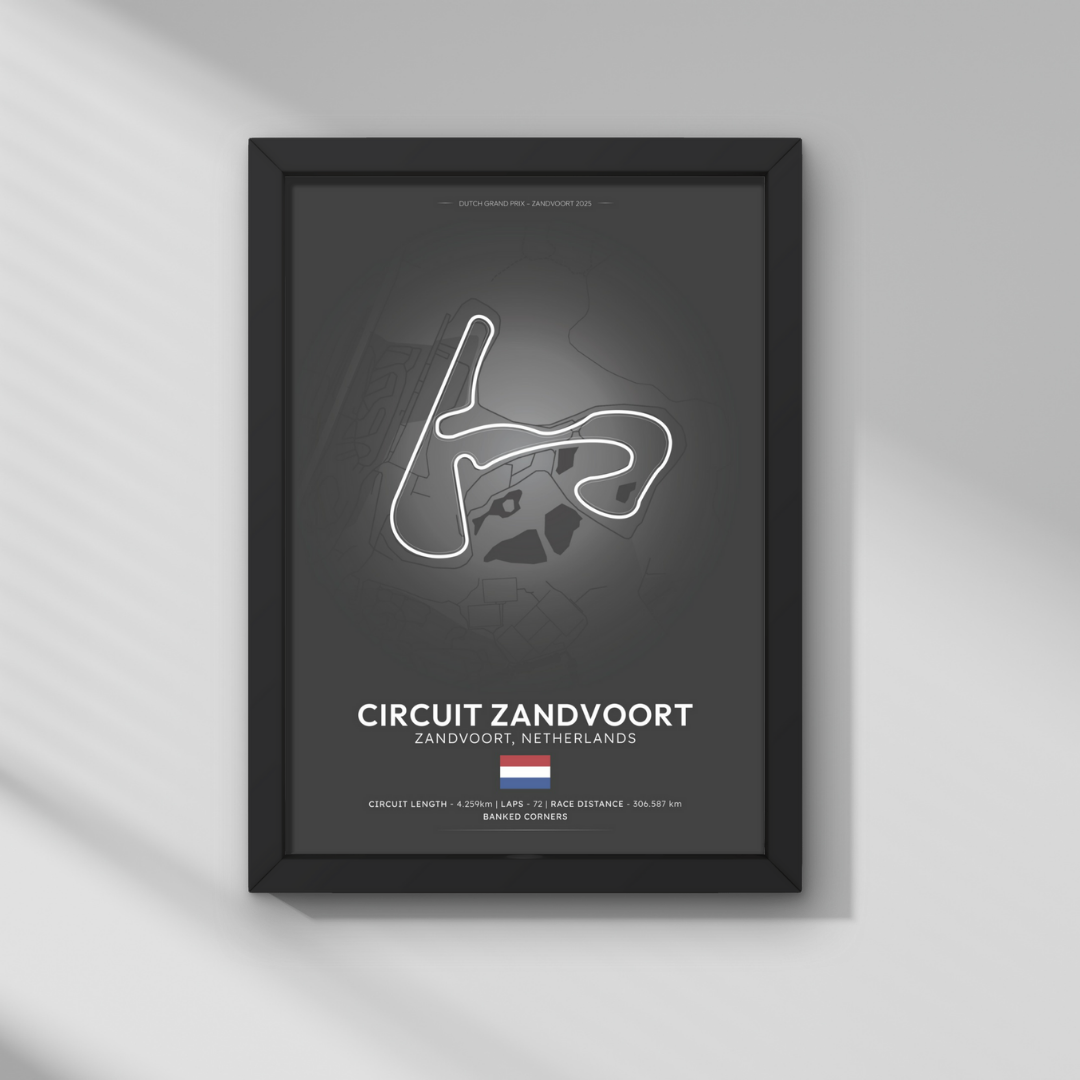 Hollanda GP – Zandvoort Pisti Formula 1 Poster Tablo