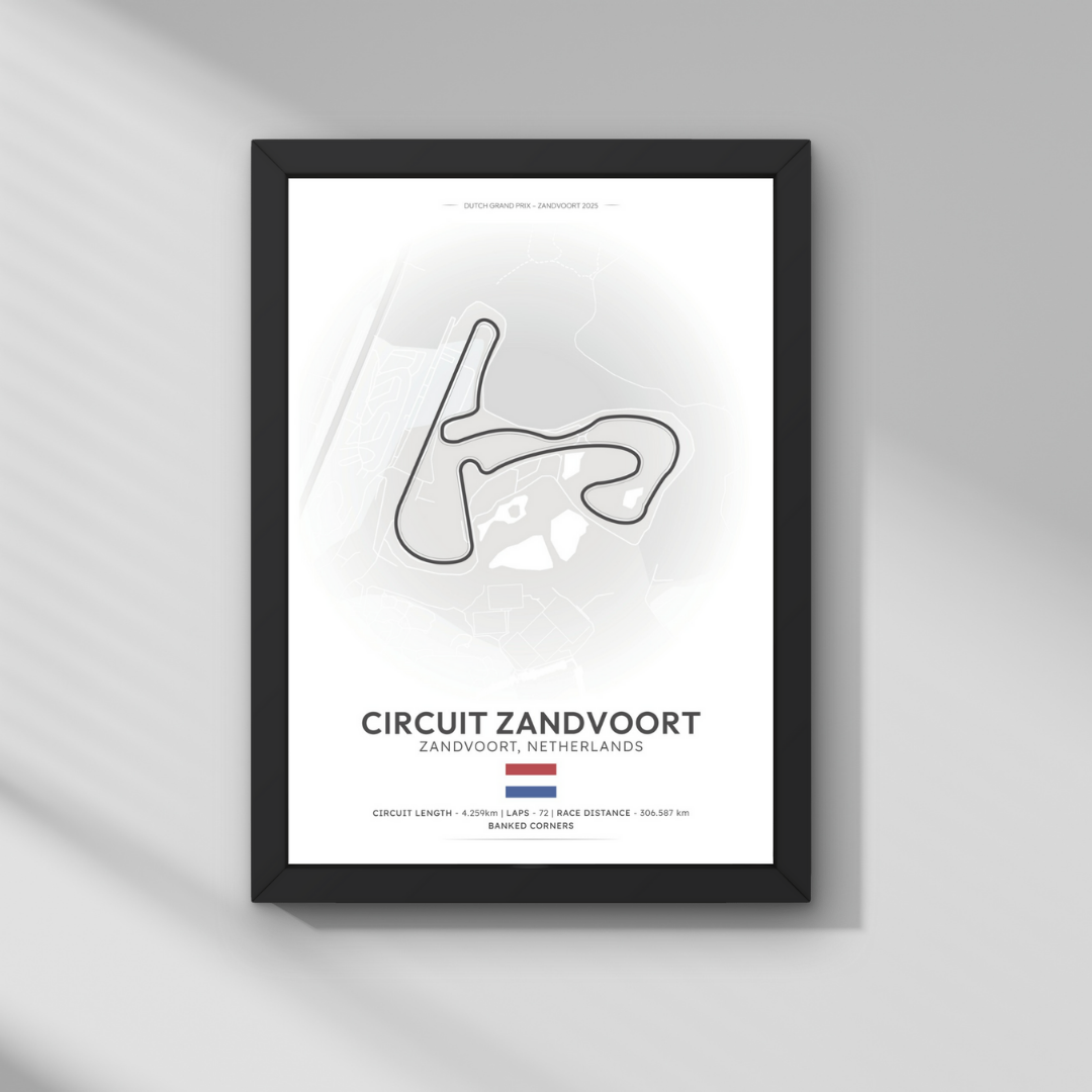 Hollanda GP – Zandvoort Pisti Formula 1 Poster Tablo