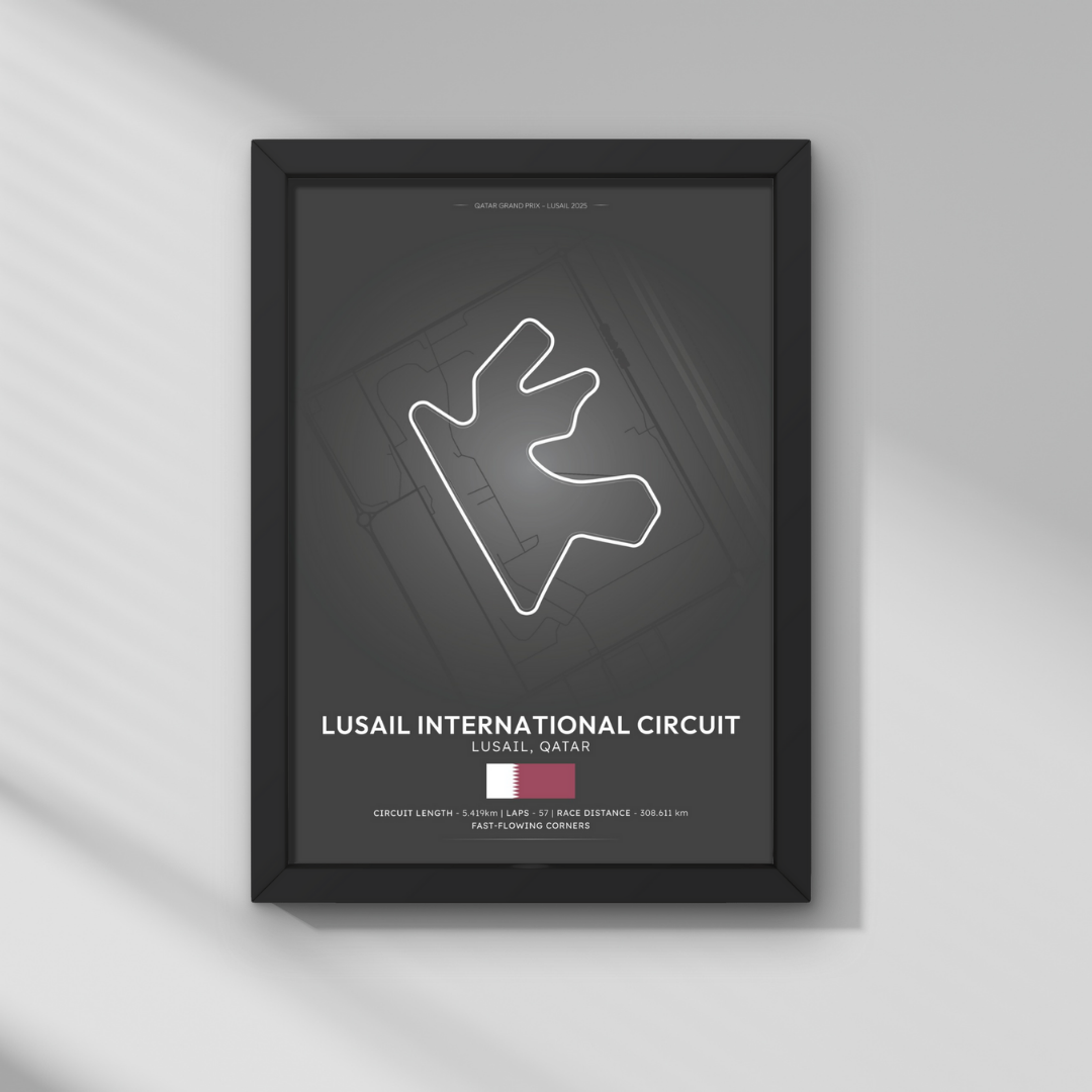 Katar GP – Lusail Uluslararası Pisti Formula 1 Poster Tablo
