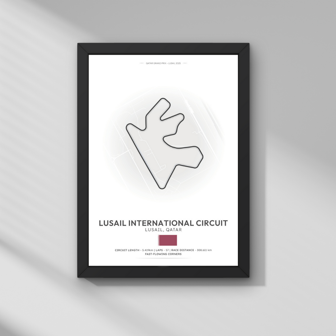 Katar GP – Lusail Uluslararası Pisti Formula 1 Poster Tablo