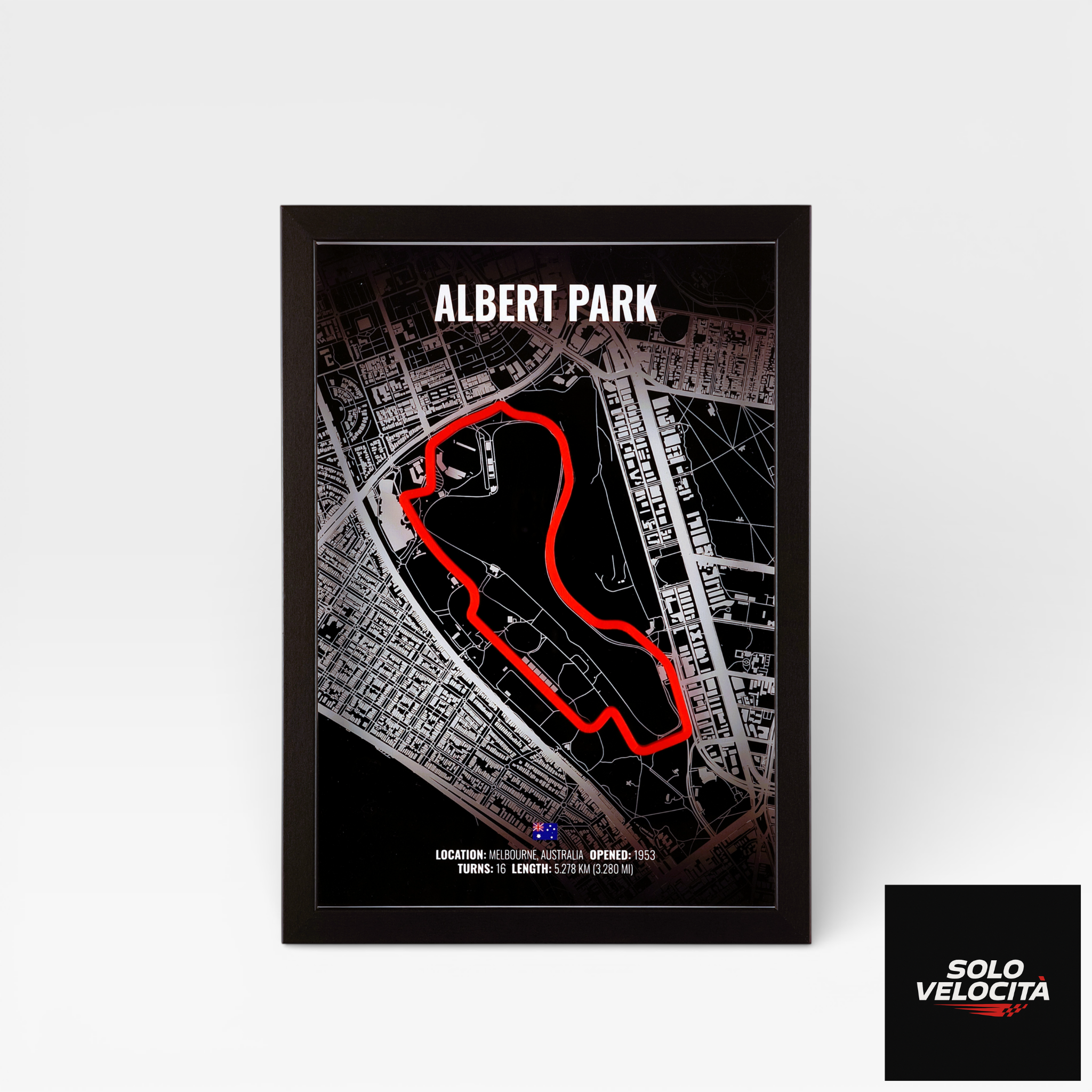 Albert Park Circuit – 3D Pist Haritası Çerçeve