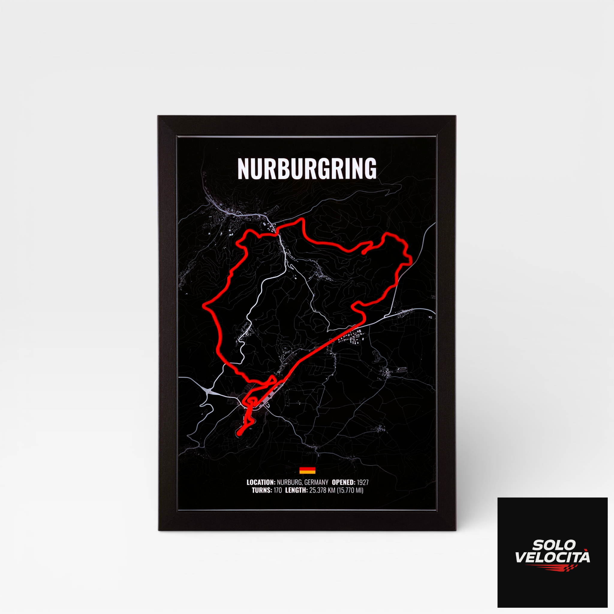 Nürburgring GP Circuit – 3D Pist Haritası Çerçeve