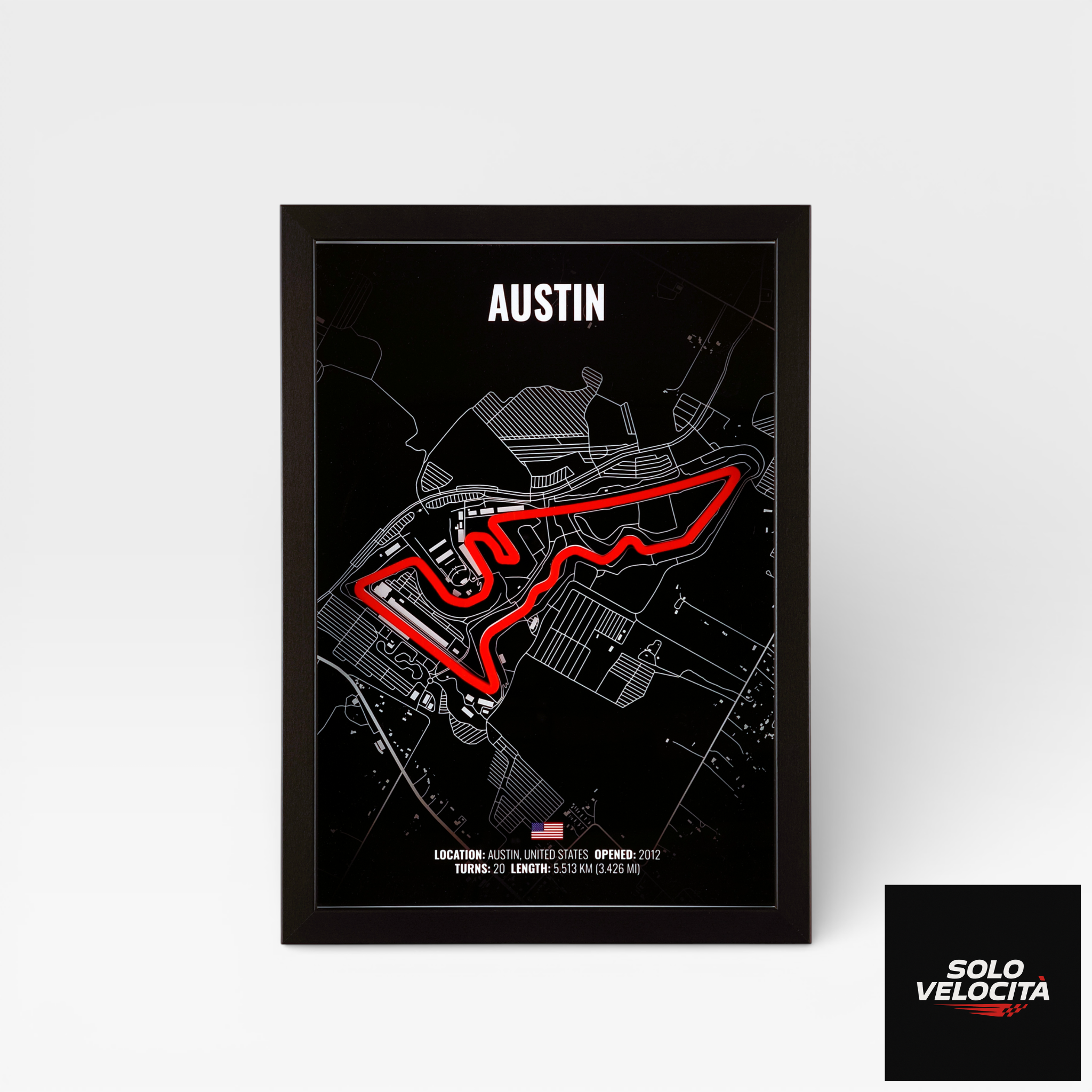 Circuit of the Americas (Austin) – 3D Pist Haritası Çerçeve