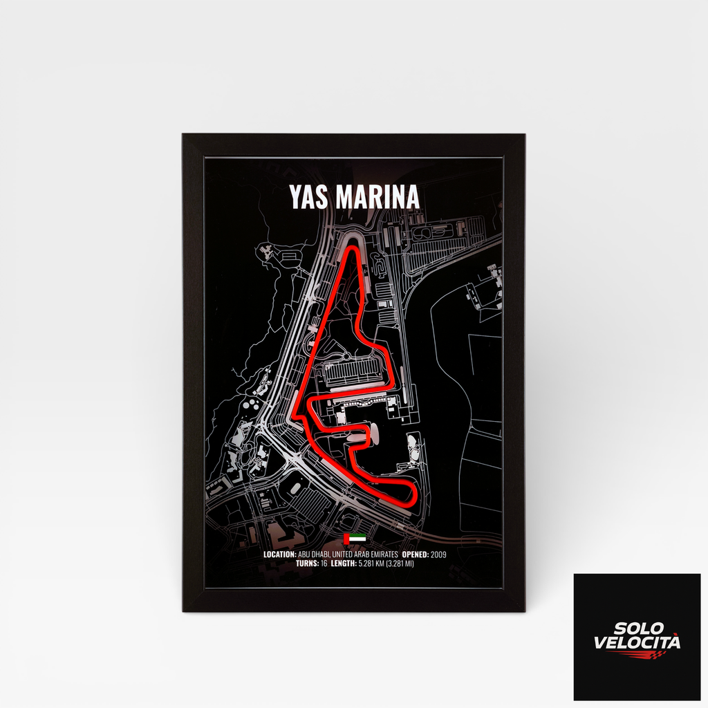 Abu Dhabi Yas Marina Circuit – 3D Pist Haritası Çerçeve
