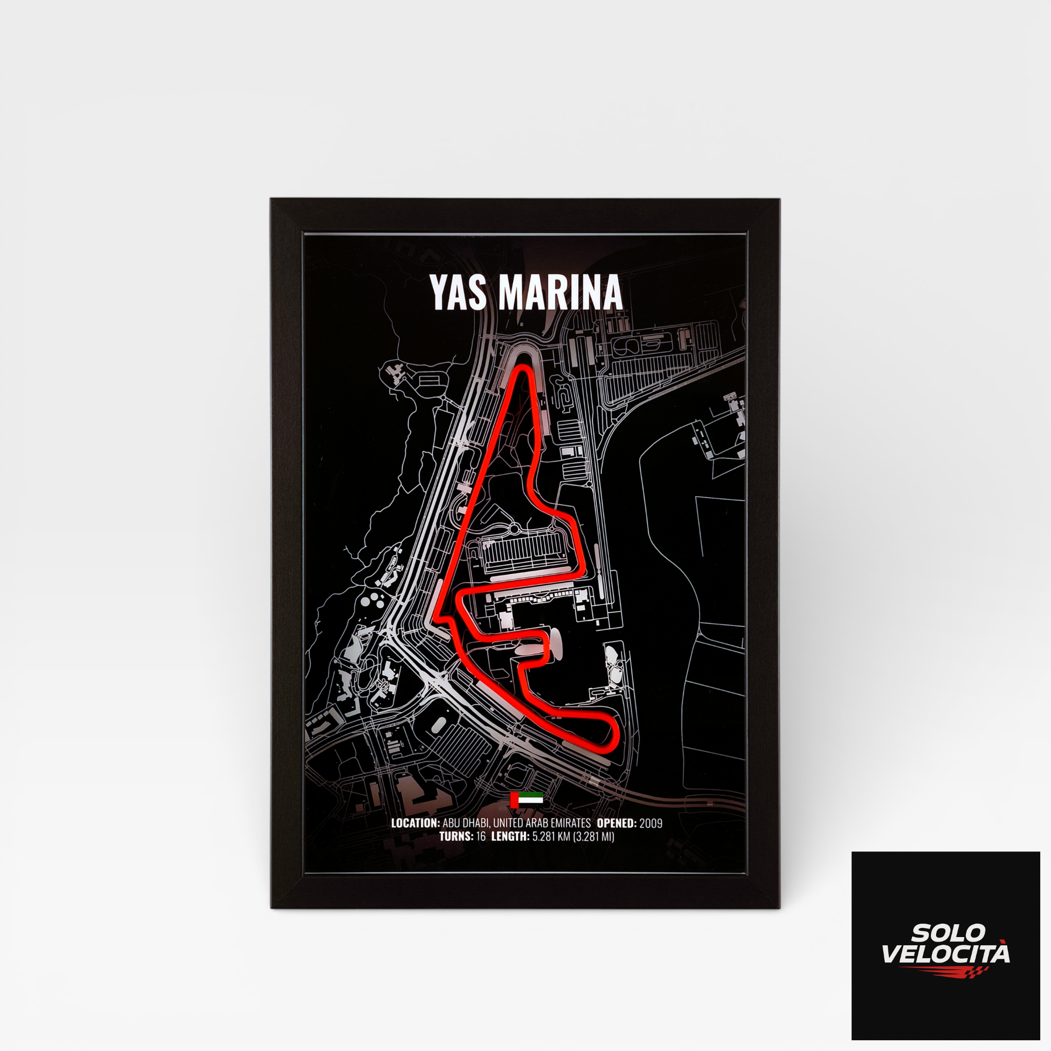 Abu Dhabi Yas Marina Circuit – 3D Pist Haritası Çerçeve