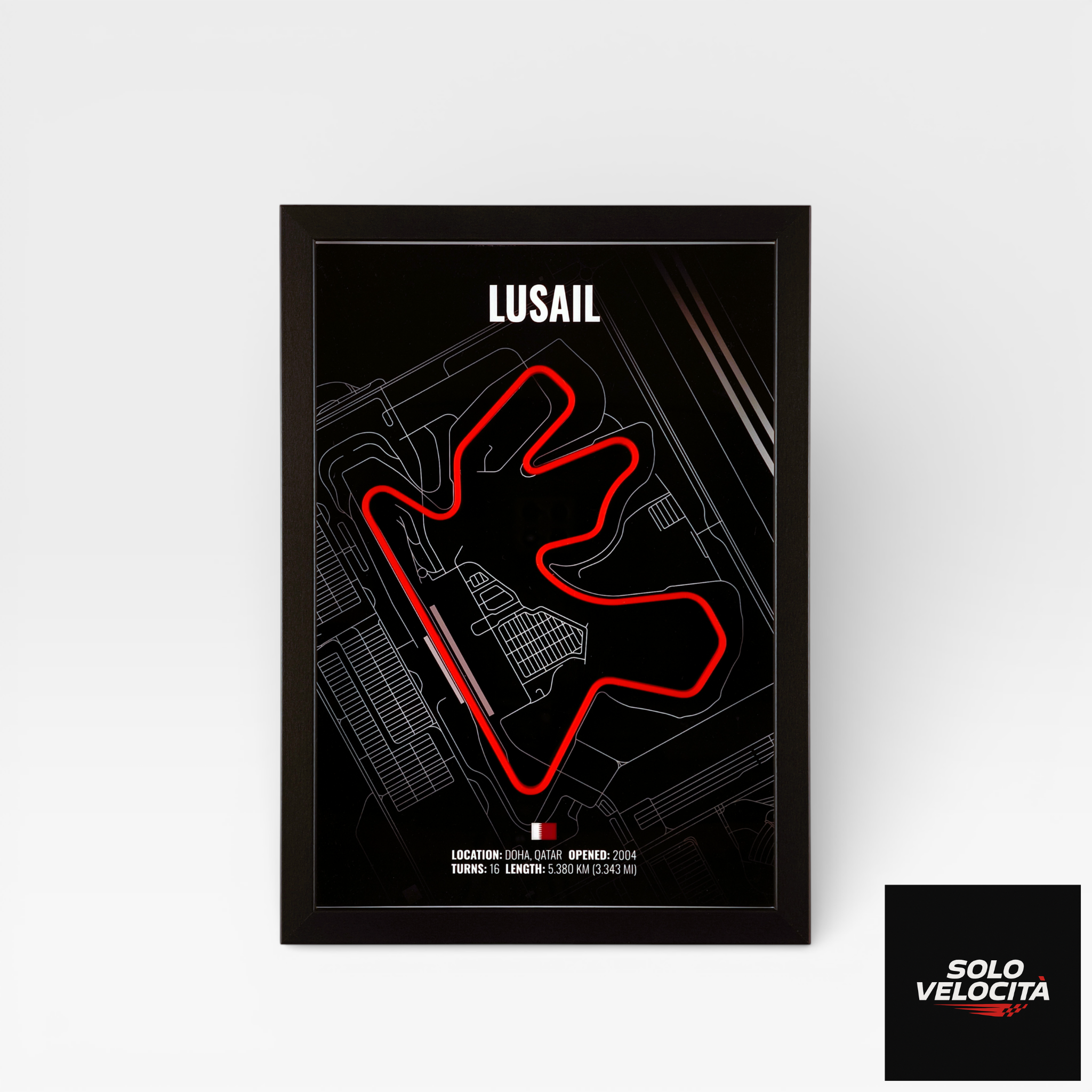 Lusail International Circuit (Qatar) – 3D Pist Haritası Çerçeve
