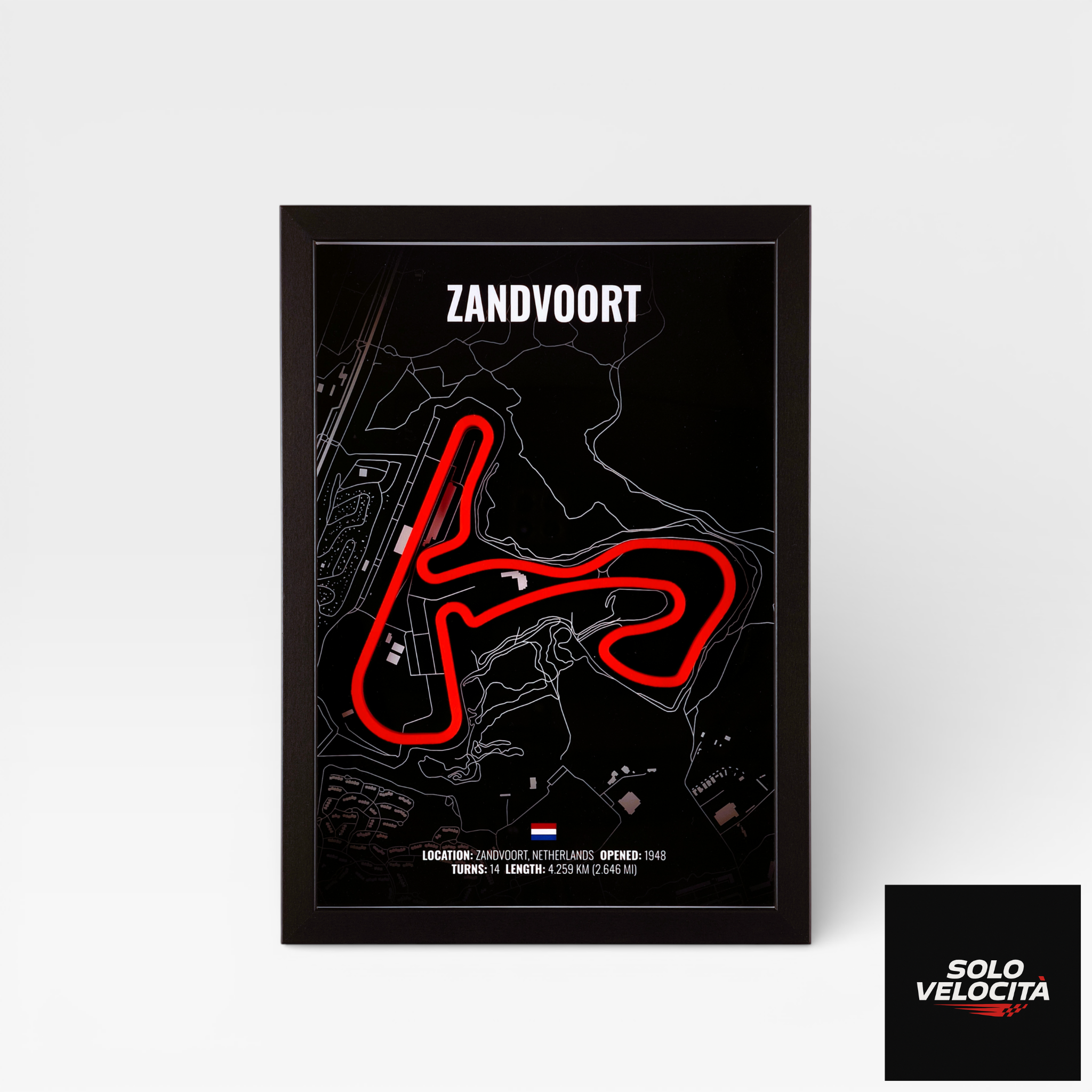 Circuit Zandvoort – 3D Pist Haritası Çerçeve