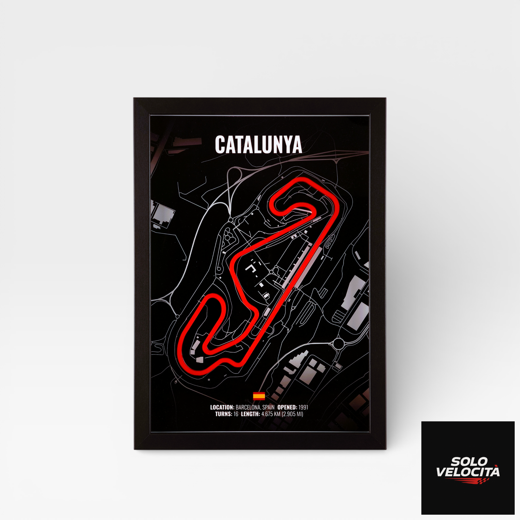 Circuit de Barcelona-Catalunya – 3D Pist Haritası Çerçeve