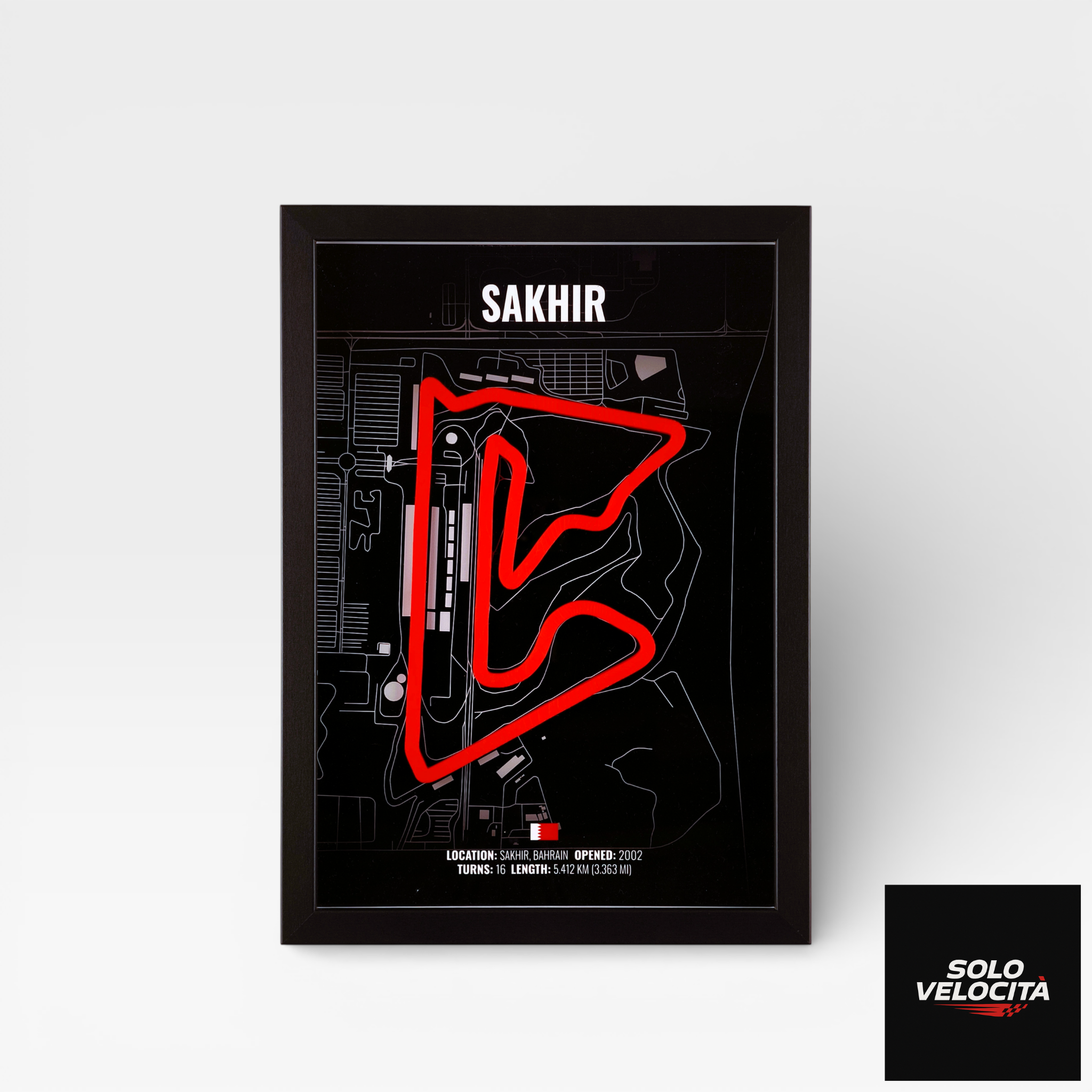 Bahrain International Circuit (Sakhir) – 3D Pist Haritası Çerçeve