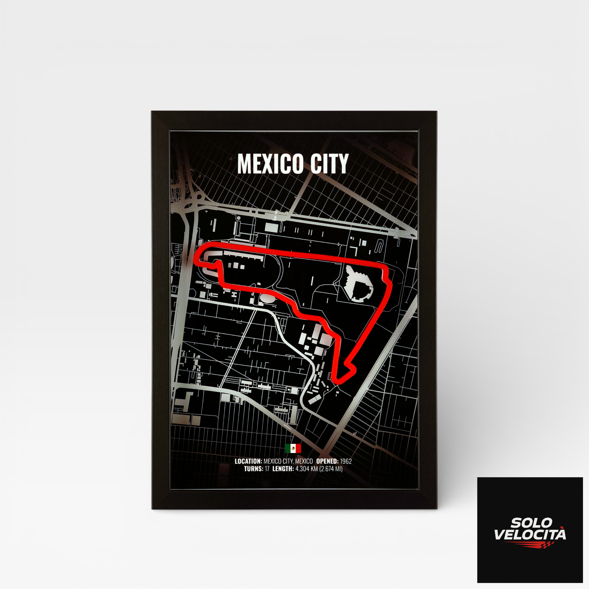 Autódromo Hermanos Rodríguez (Mexico City) – 3D Pist Haritası Çerçeve