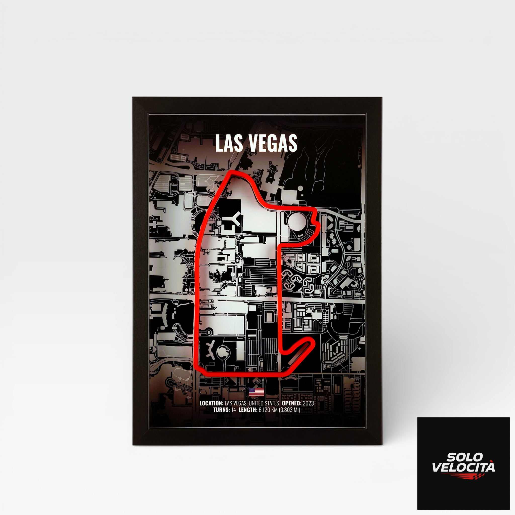 Las Vegas Strip Circuit – 3D Pist Haritası Çerçeve